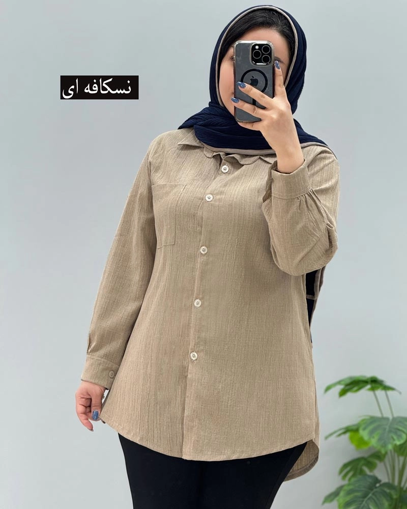 مانتو سوسن - شکلاتی / ۱