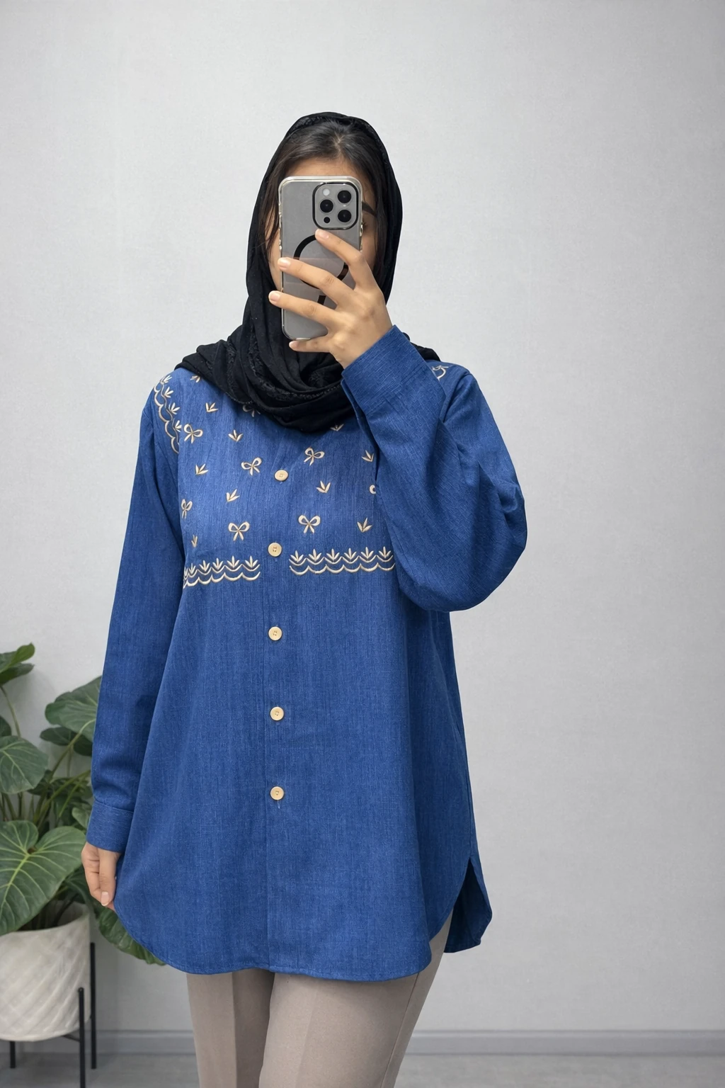 شومیز مانتویی گلاره